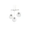 Suspension Sicily 3x40W E14 Chromé Transparent MARKSLOJD 107015