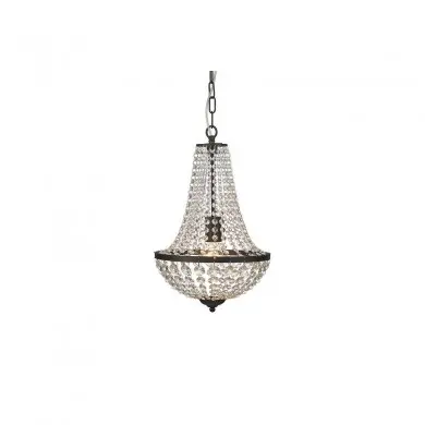 Lustre Pampilles Granso 1x60W E27 Noir Transparent MJ_107026 107026 Lustre Pampilles Granso 1x60W E27 Noir Transparent MARKSLOJD 107026