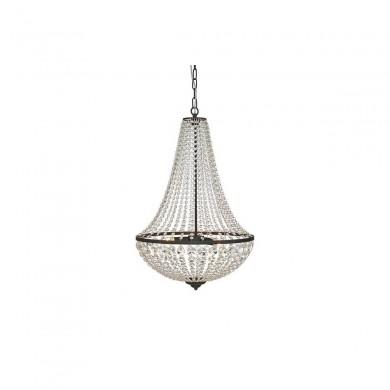 Lustre Pampilles Granso 3x40W E14 Noir Transparent MARKSLOJD 107028