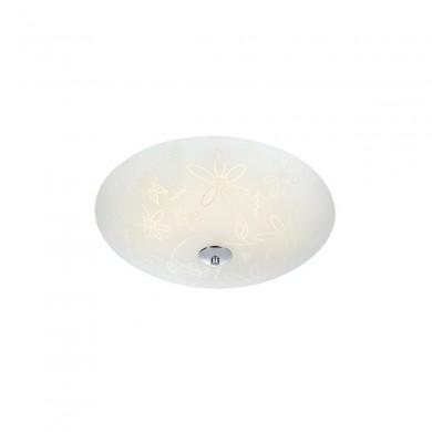 Plafonnier Fleur 1x15W LED Blanc Givré MARKSLOJD 107032