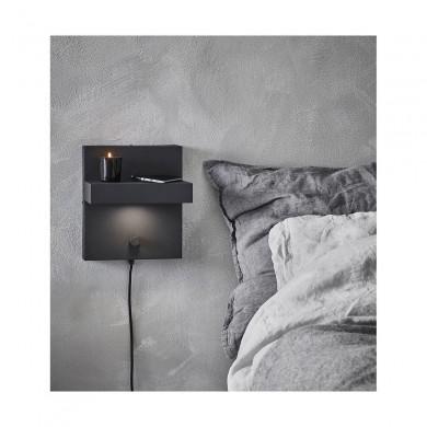 Applique Chambre Kubik 1x5W LED Noir MJ_107065 107065 Applique Chambre Kubik 1x5W LED Noir MARKSLOJD 107065
