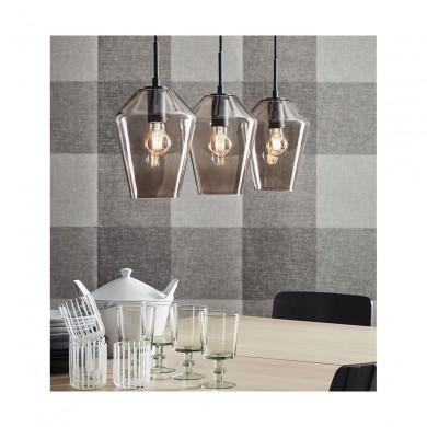 Suspension Retro 3x60W E27 Noir Gris MARKSLOJD 107132