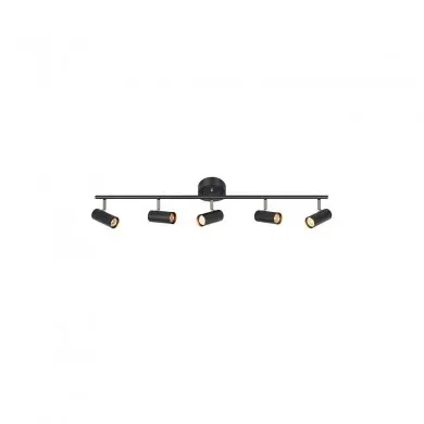 Plafonnier Spot Barcelona 5x12W GU10 Noir MARKSLOJD 107351