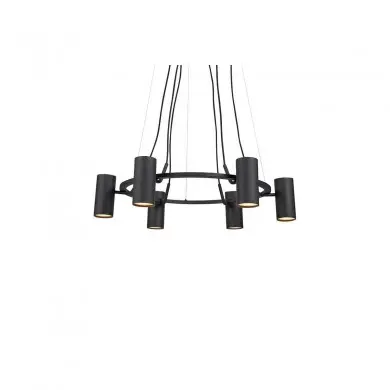 Suspension Industrielle Porto 6x12W GU10 Noir MARKSLOJD 107357