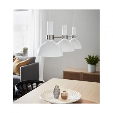 Suspension Larry 3x60W E27 Acier Blanc MARKSLOJD 107500