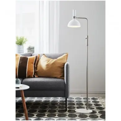 Lampadaire Industriel Larry 1x60W E27 Acier Blanc MARKSLOJD 107501