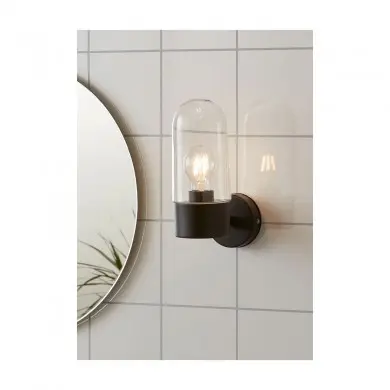 Applique Murale Zen 1x15W E27 Noir Transparent MARKSLOJD 107800