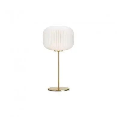 Lampe Sober 1x60W E27 Laiton Brossé Blanc MARKSLOJD 107819