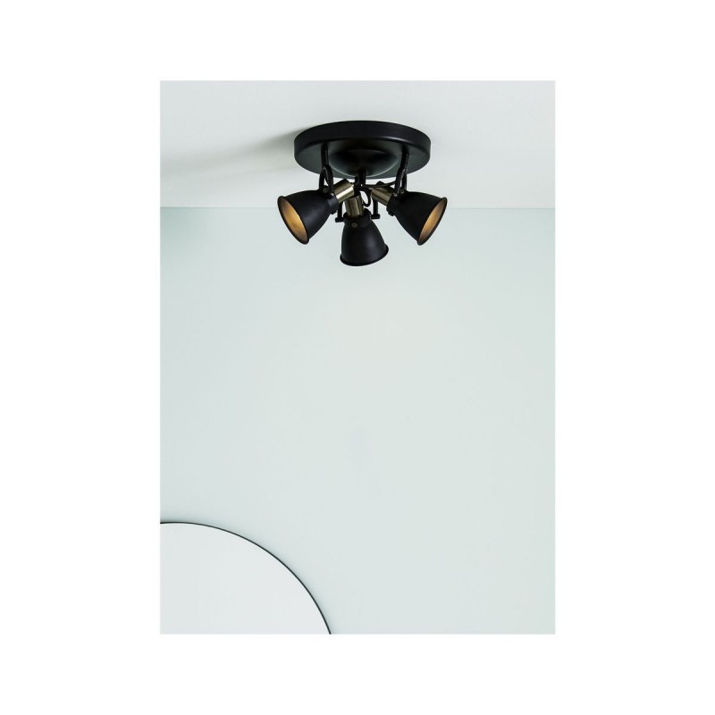 Plafonnier Circulaire Alton 3x40W E14 Noir MARKSLOJD 107854