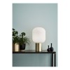 Lampe Dorée Brooklyn 1x60W E27 Laiton Brossé Blanc MARKSLOJD 107868