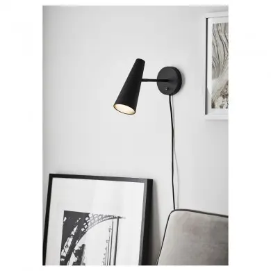 Applique Tête de Lit Peak 1x40W E14 Noir MARKSLOJD 107898