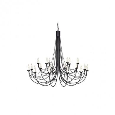 Lustre Carisbrooke 18x60W Noir ELSTEAD LIGHTING cb18blk