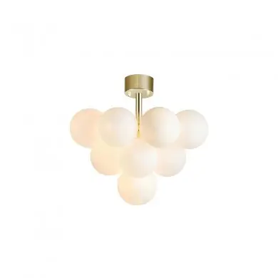 Plafonnier Merlot 13x20W G9 Laiton Blanc MJ_107912 107912 Plafonnier Merlot 13x20W G9 Laiton Blanc MARKSLOJD 107912