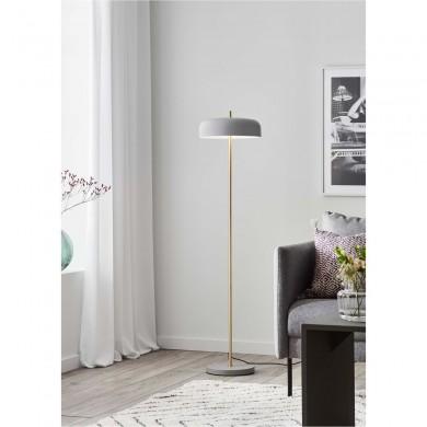 Lampadaire Caen 2x60W E27 Laiton Brossé Gris MARKSLOJD 107923