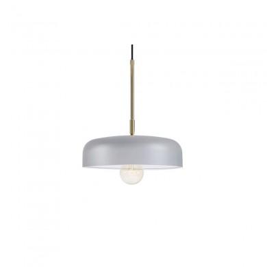 Suspension Industrielle Caen 1x60W E27 Laiton Brossé Gris MARKSLOJD 107924