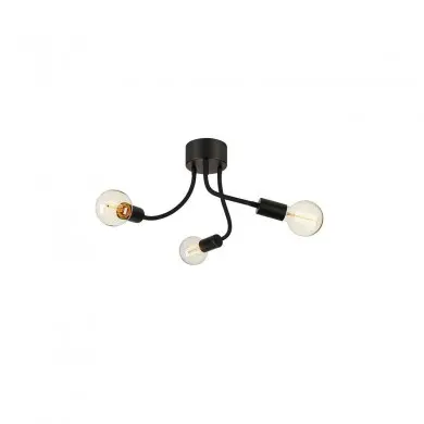 Plafonnier Medusa 3x20W E27 Noir MARKSLOJD 107930