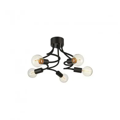 Plafonnier Boule Medusa 5x20W E27 Noir MJ_107931 107931 Plafonnier Boule Medusa 5x20W E27 Noir MARKSLOJD 107931