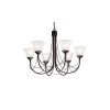 Lustre Carisbrooke 6x60W Noir ELSTEAD LIGHTING cb6blk