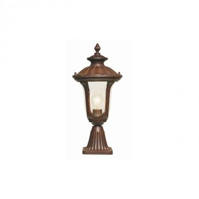 Borne Potelet Chicago 1x100W Bronze rouillé ELSTEAD LIGHTING cc3s