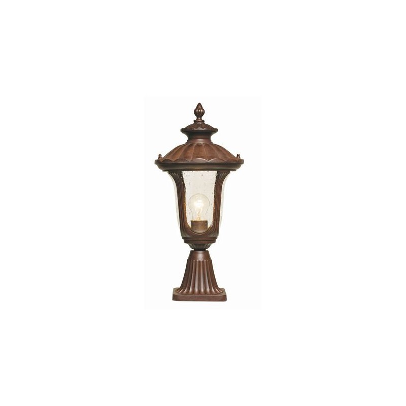 Borne Potelet Chicago 1x100W Bronze rouillé ELSTEAD LIGHTING cc3s