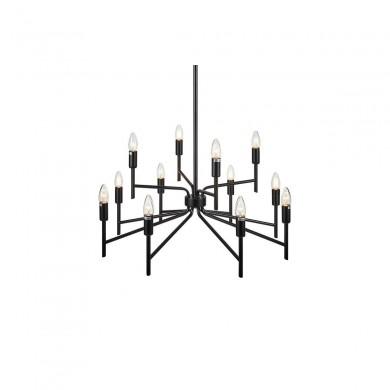 Lustre Regent 12x40W E14 Noir MARKSLOJD 108107