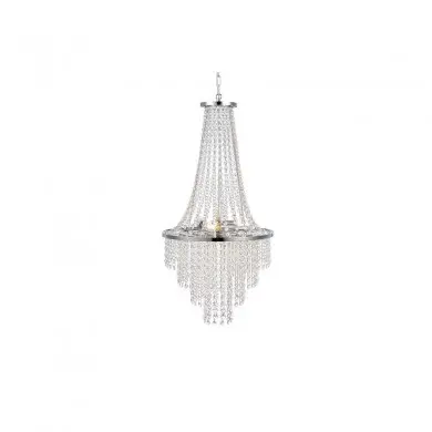 Lustre Montgolfière Pampilles Allington 3x25W E14 Chromé MARKSLOJD 108125