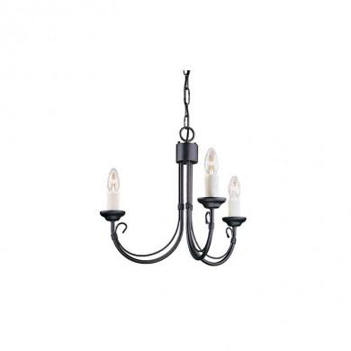 Lustre Chartwell 3x60W Noir ELSTEAD LIGHTING ch3blk