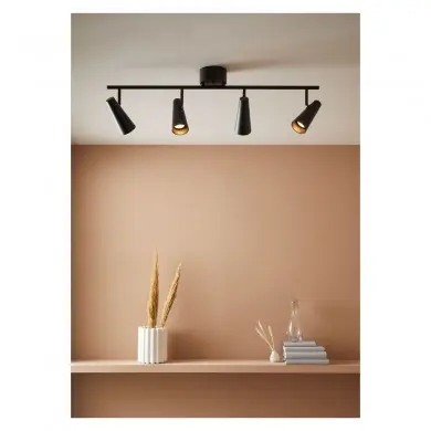 Plafonnier Crest 4x7W GU10 Noir MJ_108202 108202 Plafonnier Crest 4x7W GU10 Noir MARKSLOJD 108202