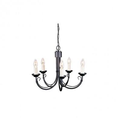 Lustre Chartwell 5x60W Noir ELSTEAD LIGHTING ch5blk