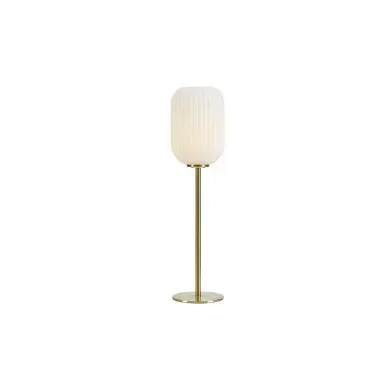 Lampe Cava 1x40W E14 Laiton Brossé Blanc MJ_108251 108251 Lampe Cava 1x40W E14 Laiton Brossé Blanc MARKSLOJD 108251