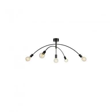Plafonnier Industriel Crux 5x40W E27 Noir MJ_108280 108280 Plafonnier Industriel Crux 5x40W E27 Noir MARKSLOJD 108280