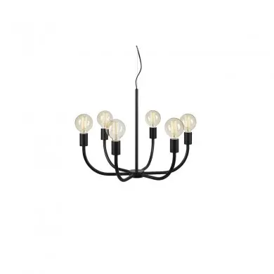 Lustre Amistoso 6x40W E27 Noir MARKSLOJD 108290