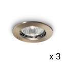Spot JAZZ (x3) Laiton vieilli 1x50W