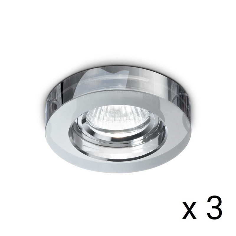 Spot (x3) BLUES Rond Fumé 1x50W IDEAL LUX 113982