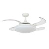 Ventilateur de plafond Rétractable Evora 91,5cm Blanc BOUTICA DESIGN 212980