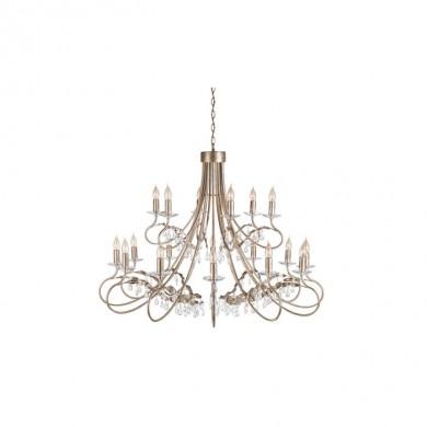 Lustre Christina 18x60W Argent doré ELSTEAD LIGHTING crt18