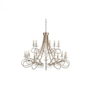 Lustre Christina 18x60W Argent doré ELS_crt18 crt18 Lustre Christina 18x60W Argent doré ELSTEAD LIGHTING crt18