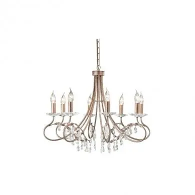 Lustre Christina 8x60W Argent doré ELS_crt8 crt8 Lustre Christina 8x60W Argent doré ELSTEAD LIGHTING crt8