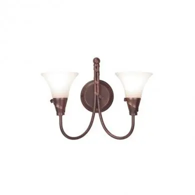 Applique Murale Emily 2x60W Cuivre patiné ELSTEAD LIGHTING em2cp