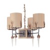 Lustre Diego 4x60W Beige et Or FLAMBEAU fbdiego4