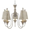 Lustre Remi 5x60W Argent et Or FLAMBEAU fbremi5