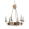 Lustre Simone 6x60W Bronze doré FLAMBEAU fbsimon6