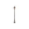 Lampadaire exterieur Baton Rouge 4x60W Marron foncé doré FEISS febatonrg5