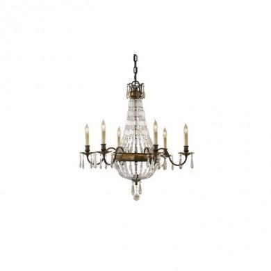 Lustre Bellini 6x60W Bronze et bronze foncé FEISS febellini6