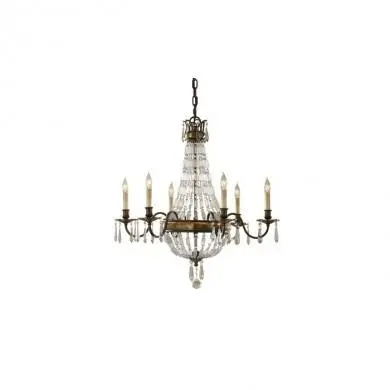 Lustre Bellini 6x60W Bronze et bronze foncé ELS_febellini6 febellini6 Lustre Bellini 6x60W Bronze et bronze foncé FEISS febellini6