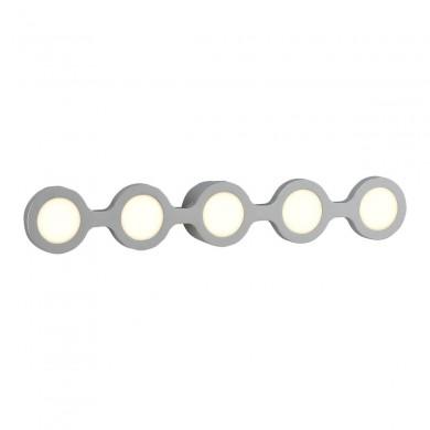 Applique Murale Abbi 5x4W LED Chrome Opale AC_A380010C A380010C Applique Murale Abbi 5x4W LED Chrome Opale ACB A380010C