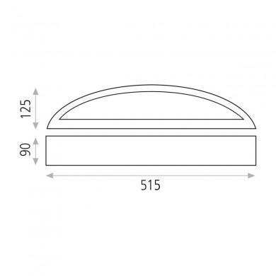 Applique Murale Plâtre Alba 2x9W Blanc ACB A33863B