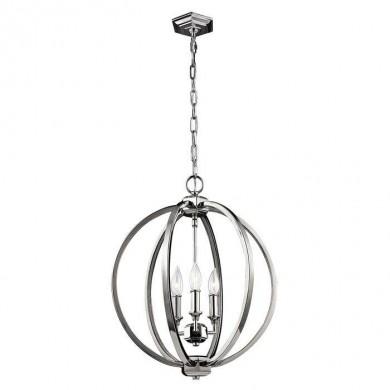 Suspension Interieur Corinne Nickel 3x60W E14 H679-2159mm FEISS FE-CORINNE-3P-M