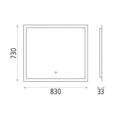 Miroir Lumineux Salle de Bain Amanzi 1x50W LED Blanc ACB A359610LP