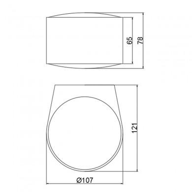 Applique Murale Ania 2x6W LED Anthracite ACB A2060100GR